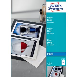 AVERY Zweckform Inkjet Folien A4 Glossy Stärke 0,20 mm 50 Blatt