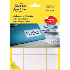AVERY Zweckform Vielzweck Etiketten 38 x 29 mm weiß...