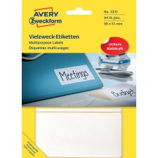AVERY Zweckform Vielzweck Etiketten 98 x 51 mm weiß...