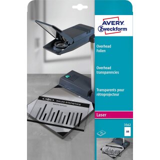 AVERY Zweckform OHP Folien A4 klar 100 my 25 Stück