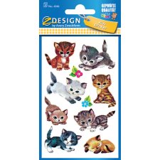 AVERY Zweckform ZDesign Sticker KIDS "Katzen" 3...