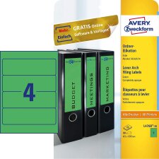 AVERY Zweckform Ordnerrücken Etiketten 61 x 192 mm...