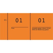 AVERY Zweckform Nummernblock 1-1000 105 x 53 mm orange 10...