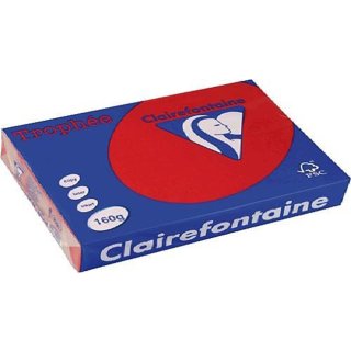 Clairalfa Multifunktionspapier Trophée A4 160 g/qm kirschrot 250 Blatt