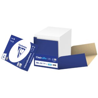 Clairefontaine Multifunktionspapier DIN A4 80 g/qm Smartpack extra weiß 2.500 Blatt