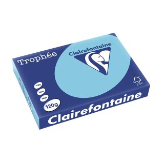 Clairefontaine Multifunktionspapier Trophée A4 120 g/qm blau 250 Blatt
