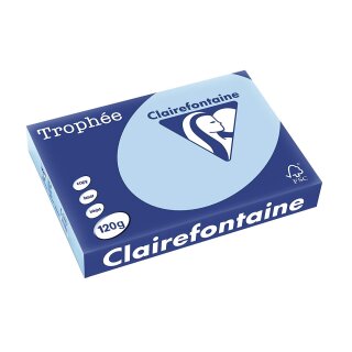 Clairefontaine Multifunktionspapier Trophée A4 120 g/qm eisblau 250 Blatt