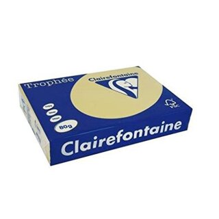 Clairefontaine Multifunktionspapier Trophée A3 80 g/qm camel 500 Blatt