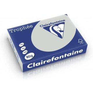 Clairefontaine Multifunktionspapier Trophée A4 stahlgrau 80 g/qm 500 Blatt