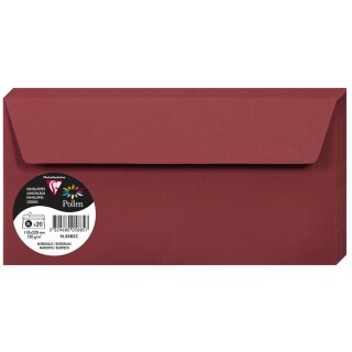 Pollen by Clairefontaine Briefumschlag DIN Lang bordeaux 20 Briefumschläge