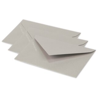 Pollen by Clairefontaine Briefumschlag Mini silber 20 Briefumschläge