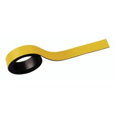 MAUL Magnetstreifen (B)10 mm x (L)1.000 mm gelb 2 Stück