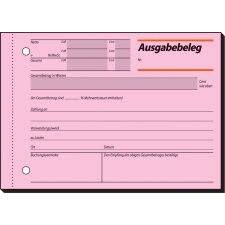 sigel Formularbuch "Ausgabebeleg" A6 quer 50 Blatt