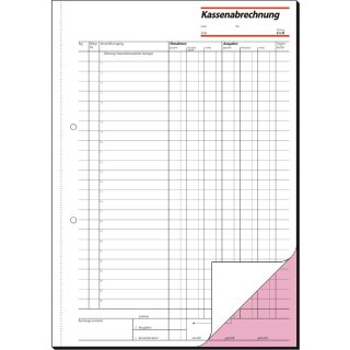 sigel Formularbuch "Kassenabrechnung" A4 Blaupapier 2 x 50 Blatt
