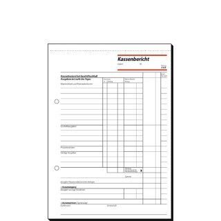 sigel Formularbuch "Kassenbericht/Bestandsrechnung" A5 50 Blatt