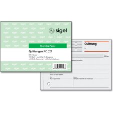 sigel Formularbuch "Quittung" mit MwSt....