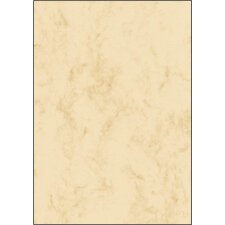 sigel Marmor Papier A4 90 g/qm Feinpapier beige 25 Blatt
