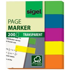 sigel Haftmarker Film mini 50 x 12 mm 200 Blatt
