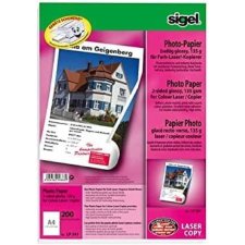 sigel Foto Papier DIN A4 135 g/qm 2 seitig glossy...