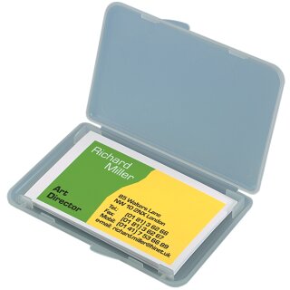 sigel Visitenkarten Etui "Kunststoff" transparent matt