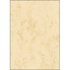 sigel Marmor Papier A4 200 g/qm Edelkarton beige 50 Blatt