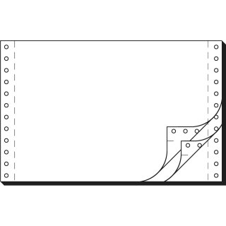 sigel DIN Computerpapier endlos 240 mm x 6" (15,24 cm) A5 quer 3-fach