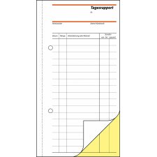 sigel Formularbuch "Rapport/Tagesrapport" 105 x...