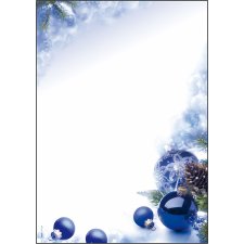 sigel Weihnachts Motiv Papier "Blue Harmony" A4 90 g/qm 100 Blatt