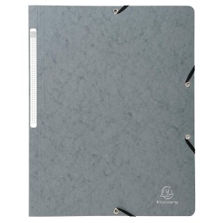 EXACOMPTA Eckspannermappe DIN A4 Karton grau