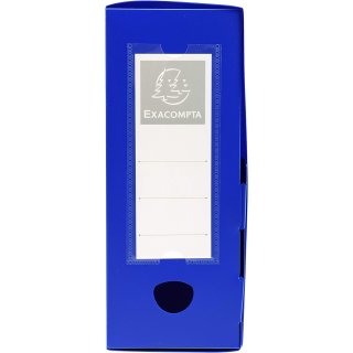 EXACOMPTA Archivbox mit Druckknopf PP 100 mm blau