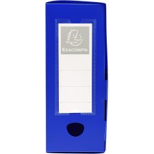 EXACOMPTA Archivbox mit Druckknopf PP 100 mm blau