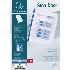 EXACOMPTA Prospekthülle Stop Doc DIN A4 PP transparent glatt 100 Hüllen