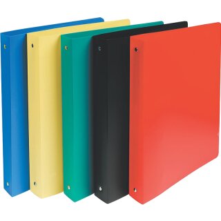 EXACOMPTA Ringbuch 4-Ring Mechanik DIN A4 farbig sortiert (Preis pro Stück)