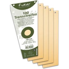 EXACOMPTA Trennstreifen trapezförmig Karton 240 x...
