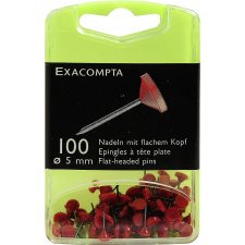 EXACOMPTA Pinnwand Nadeln rot 100 Stück