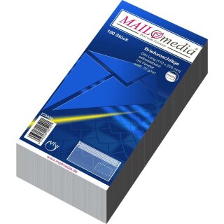 MAILmedia Briefumschlag Offset weiß DIN Lang mit Fenster 100 Briefumschläge