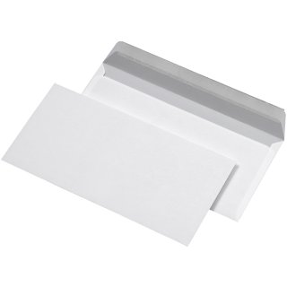 MAILmedia Briefumschläge DIN Lang haftklebend 100 g/qm ohne Fenster weiß 500 Stück