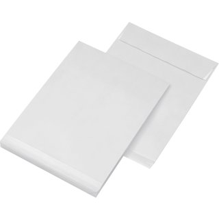 SECURITEX Faltenversandtasche B4 weiß ohne Fenster Falte: 50 mm 5 Versandtaschen