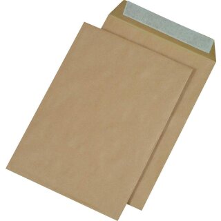 MAILmedia Versandtaschen B4 haftklebend ohne Fenster braun 250 Versandtaschen