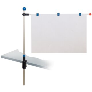 MAUL Planhalter "Tischpresenter" grau mit Klemmfuß