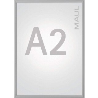 MAUL Plakatrahmen standard DIN A2 400 x 574 mm silbereloxierter Aluminium-Rahmen