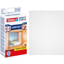 tesa Fliegengitter COMFORT für Fenster 1,30 m x 1,50...