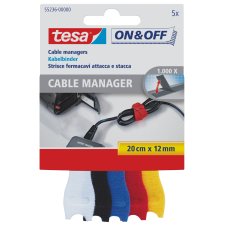 tesa On & Off Klett Kabelbinder Cable Manager small...