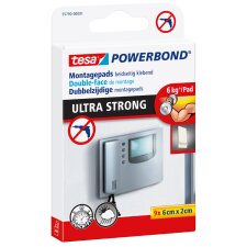 tesa Powerbond Montage Klebepads 20 mm x 60 mm 9 Stück