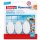tesa Powerstrips Haken SMALL Oval weiß 3 Haken und 4 Strips