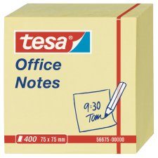 tesa Office Notes Haftnotiz Würfel 75 x 75 mm gelb...