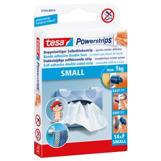 tesa Powerstrips SMALL Haltekraft: max. 1,0 kg 14 Stück