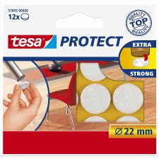 tesa Protect Filzgleiter weiß Durchmesser: 22 mm 12...