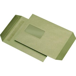 MAILmedia Versandtaschen C5 selbstklebend mit Fenster braun 500 Versandtaschen