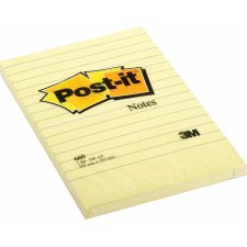 Post-it Haftnotizen 102 x 152 mm liniert gelb 100 Blatt